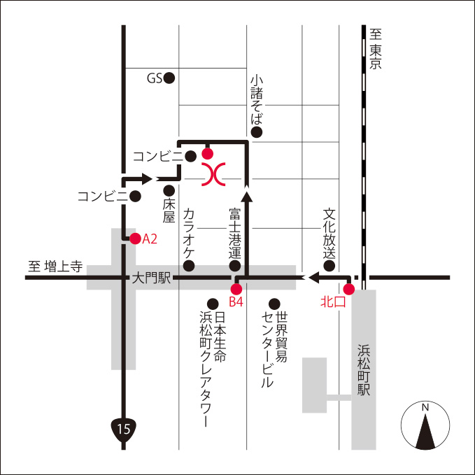 東京ショールーム&ストア地図